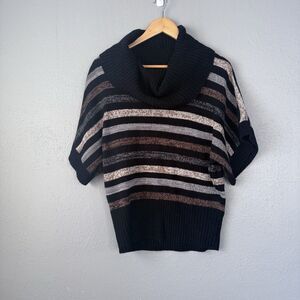 VTG Faded Glory Women’s Y2K Sweater M 8-10 Rainbow Indie Boho Hippie Fitted